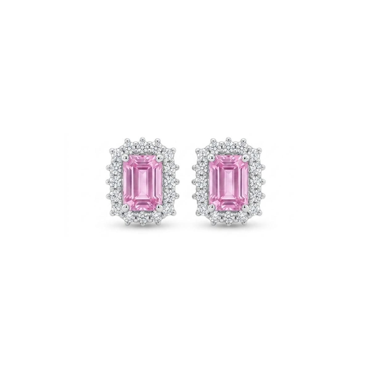 Mini Pink Sapphire Earrings