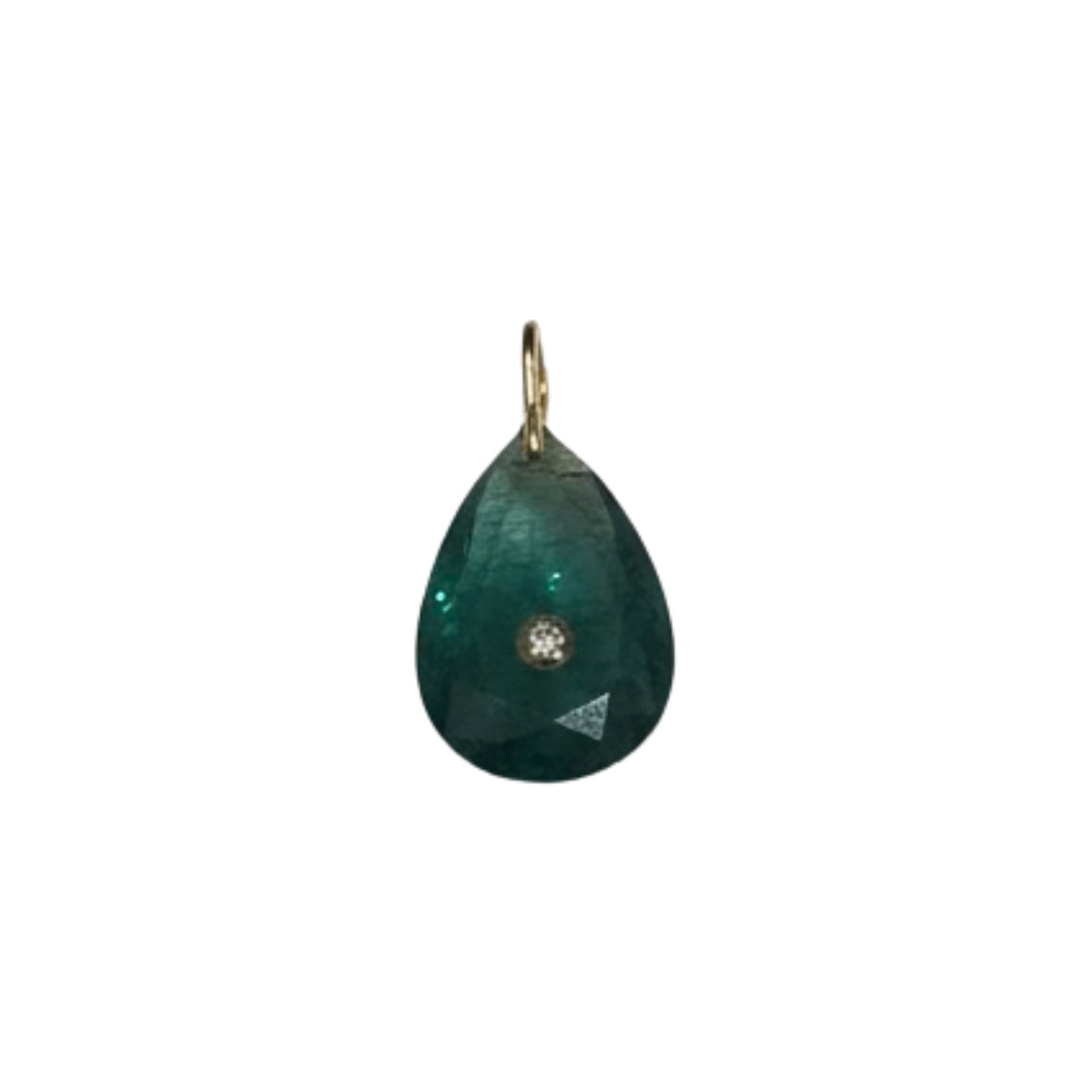 Emerald Pear Charm