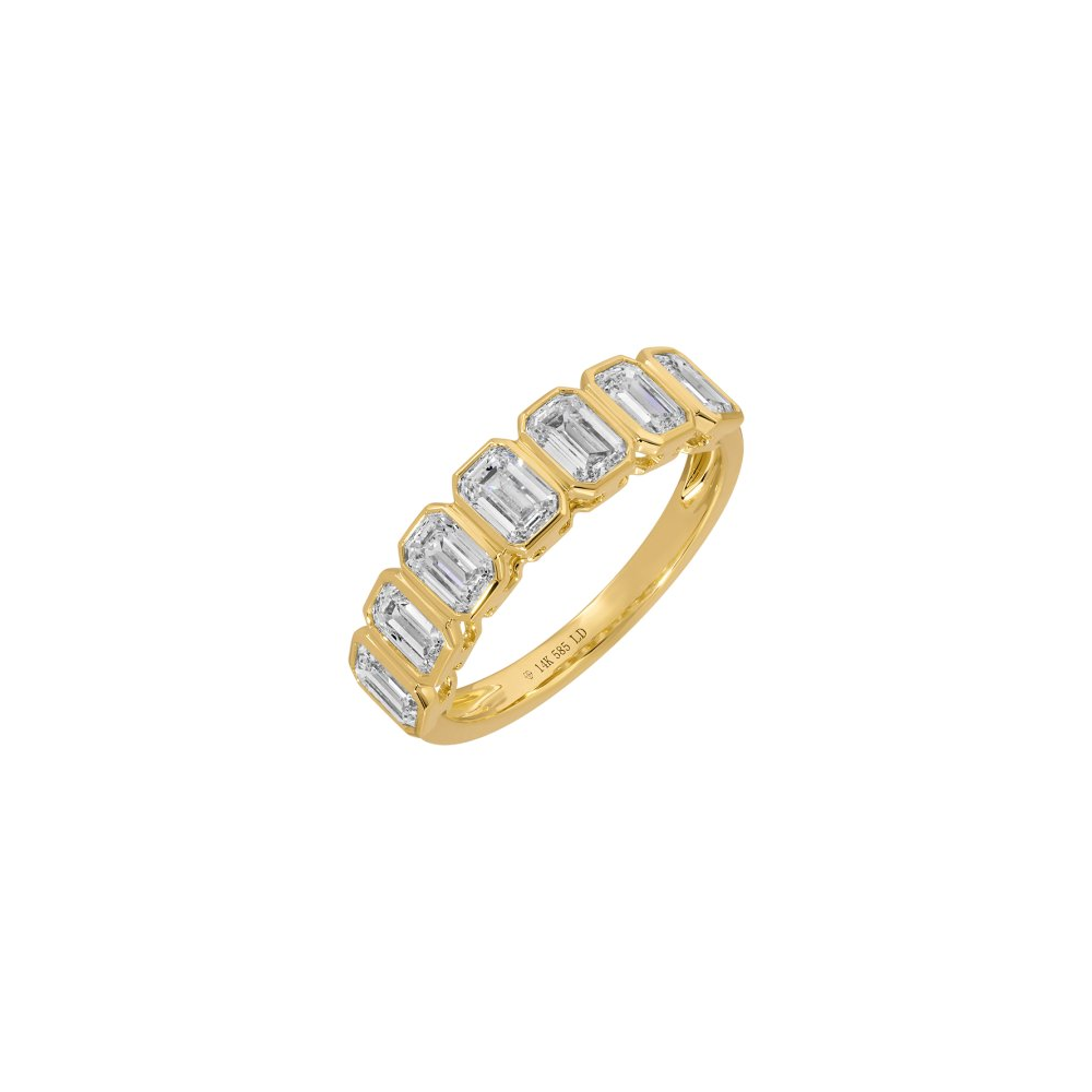 Emerald Cut Lab Diamond Ring