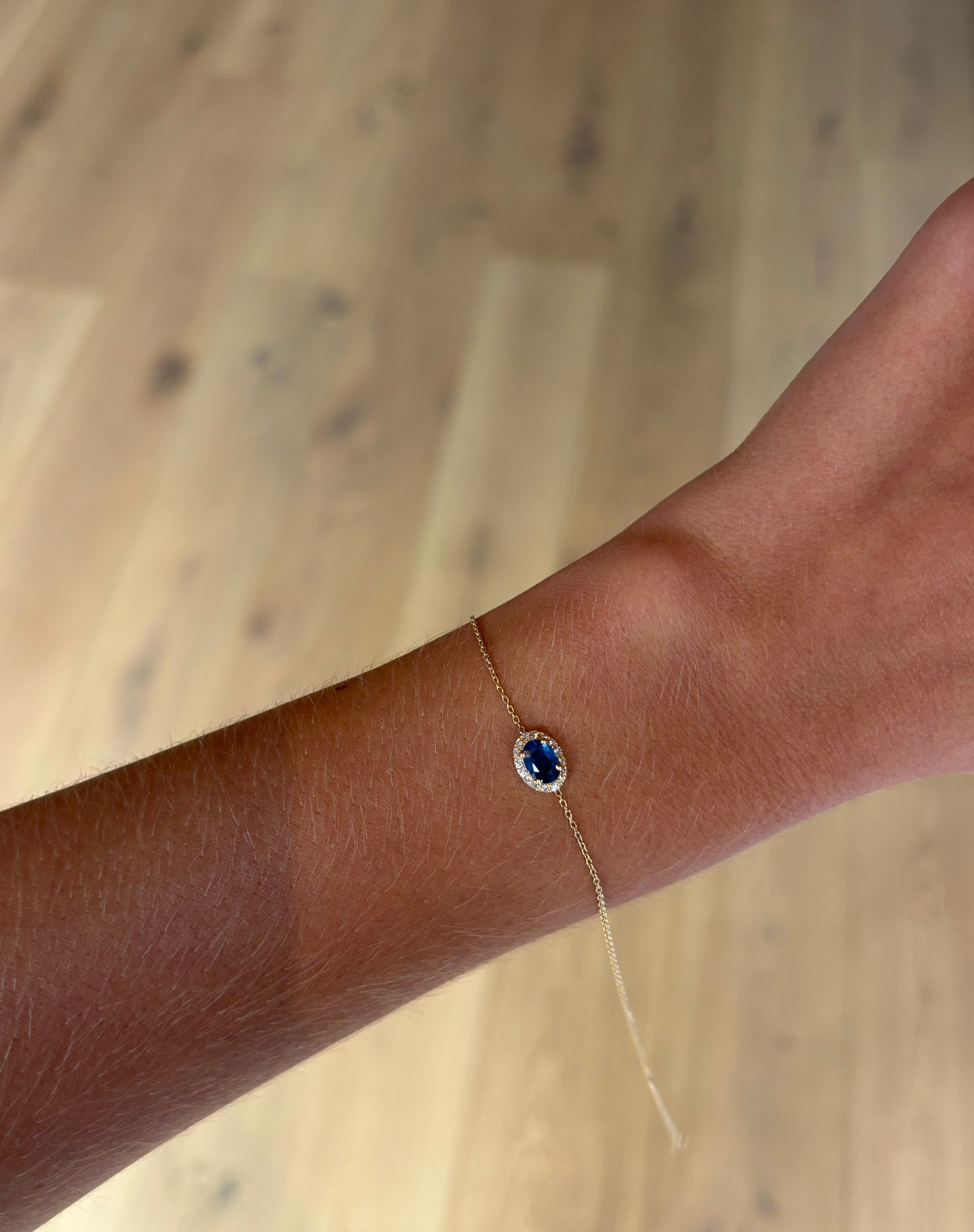 Round Sapphire Bracelet