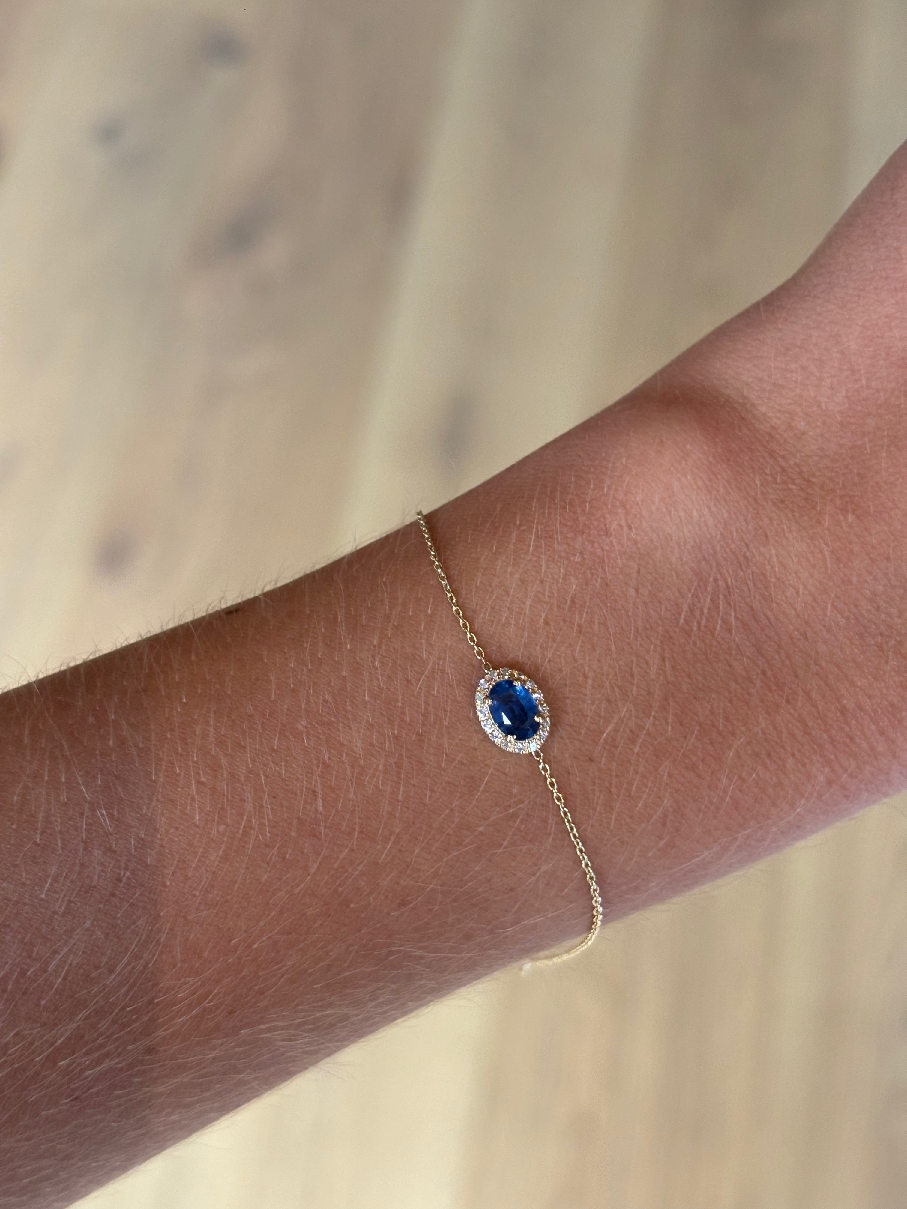 Round Sapphire Bracelet