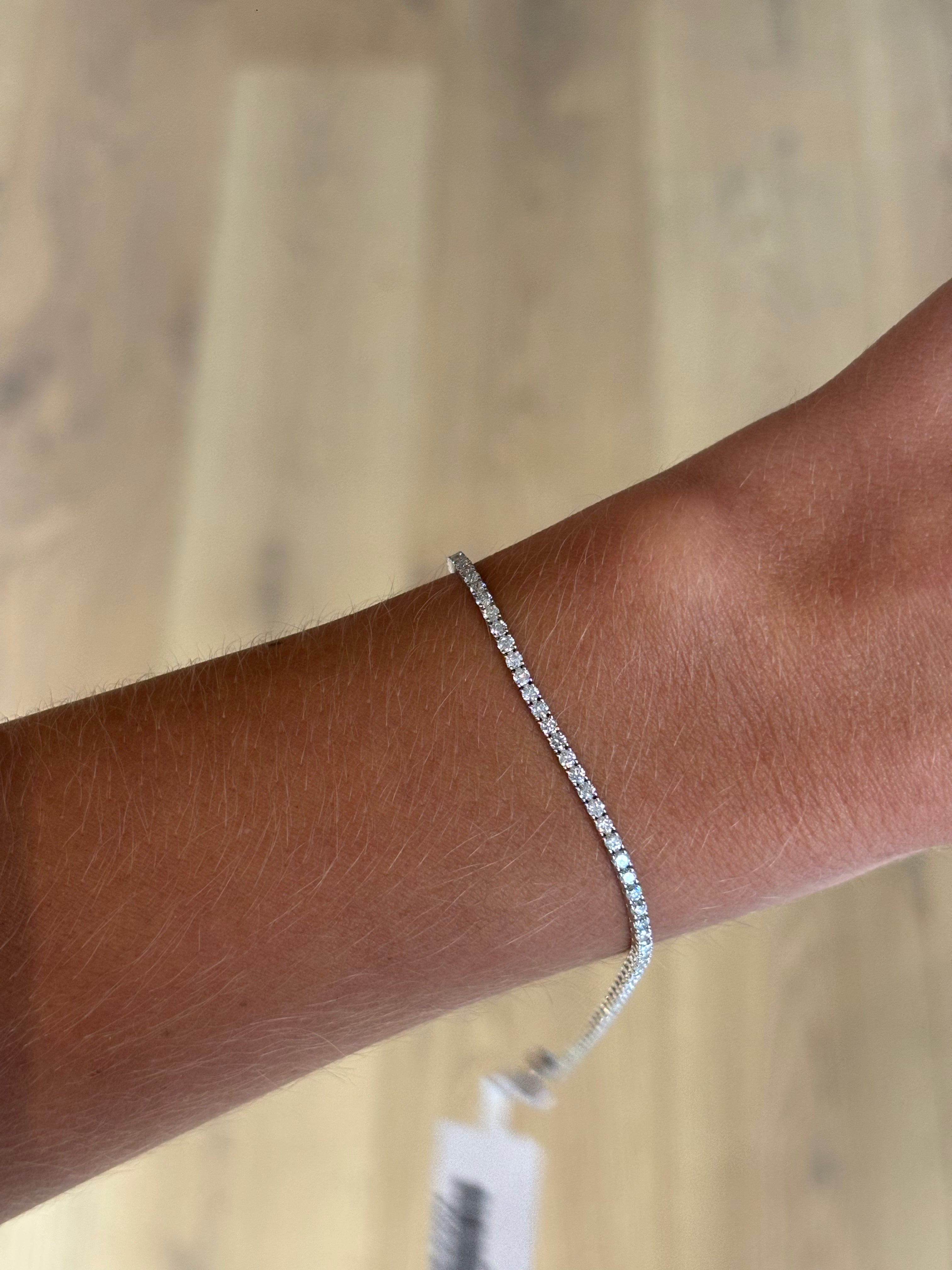Tennis Bracelet - White Gold 2 ct