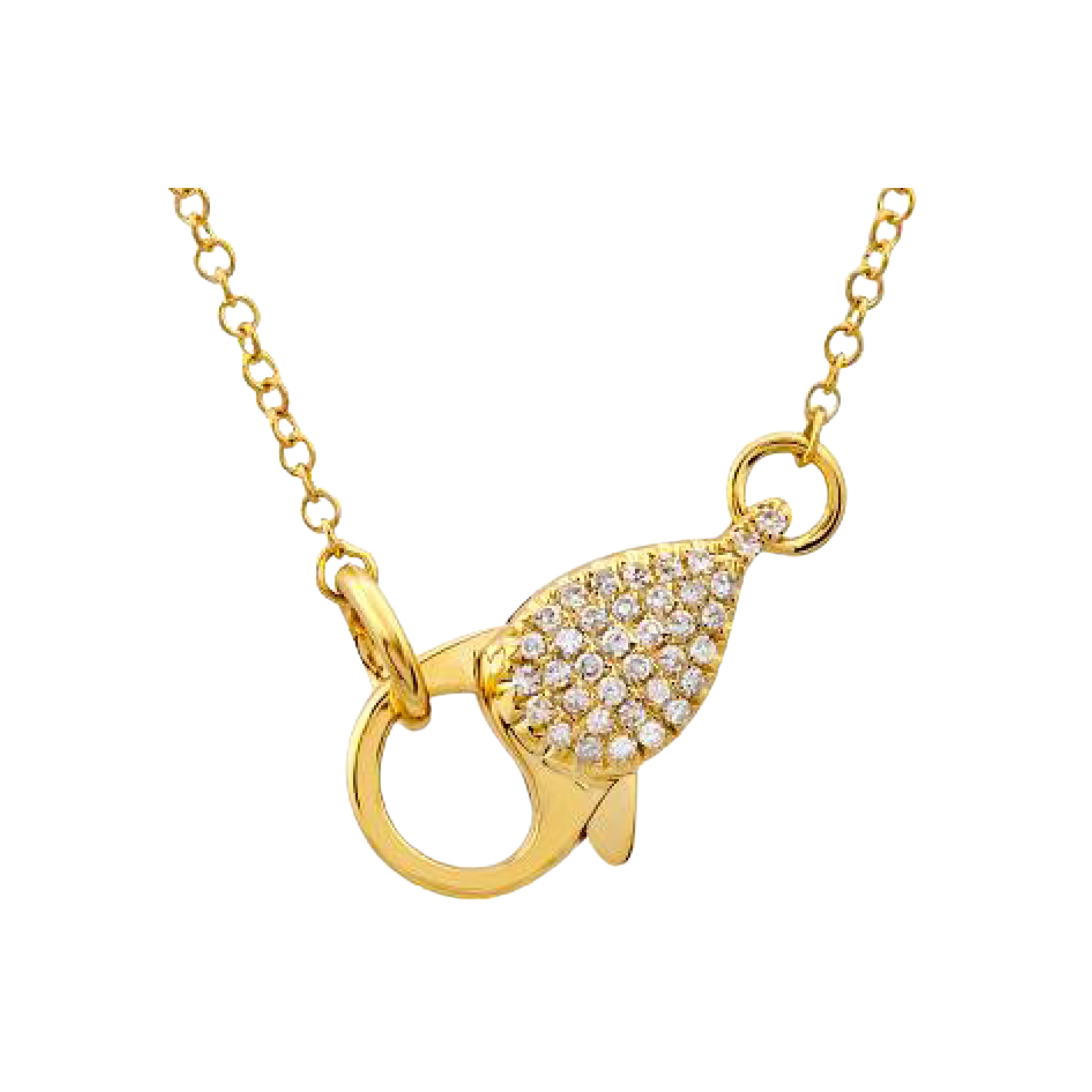 Chain with diamond lock