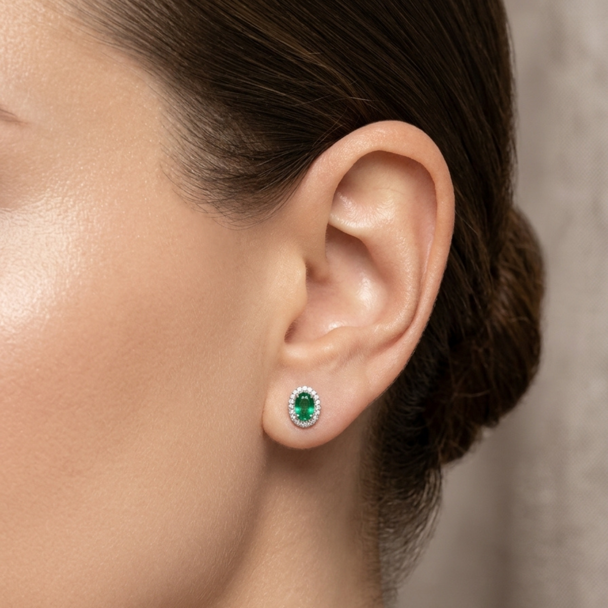 Mini Emerald Earrings