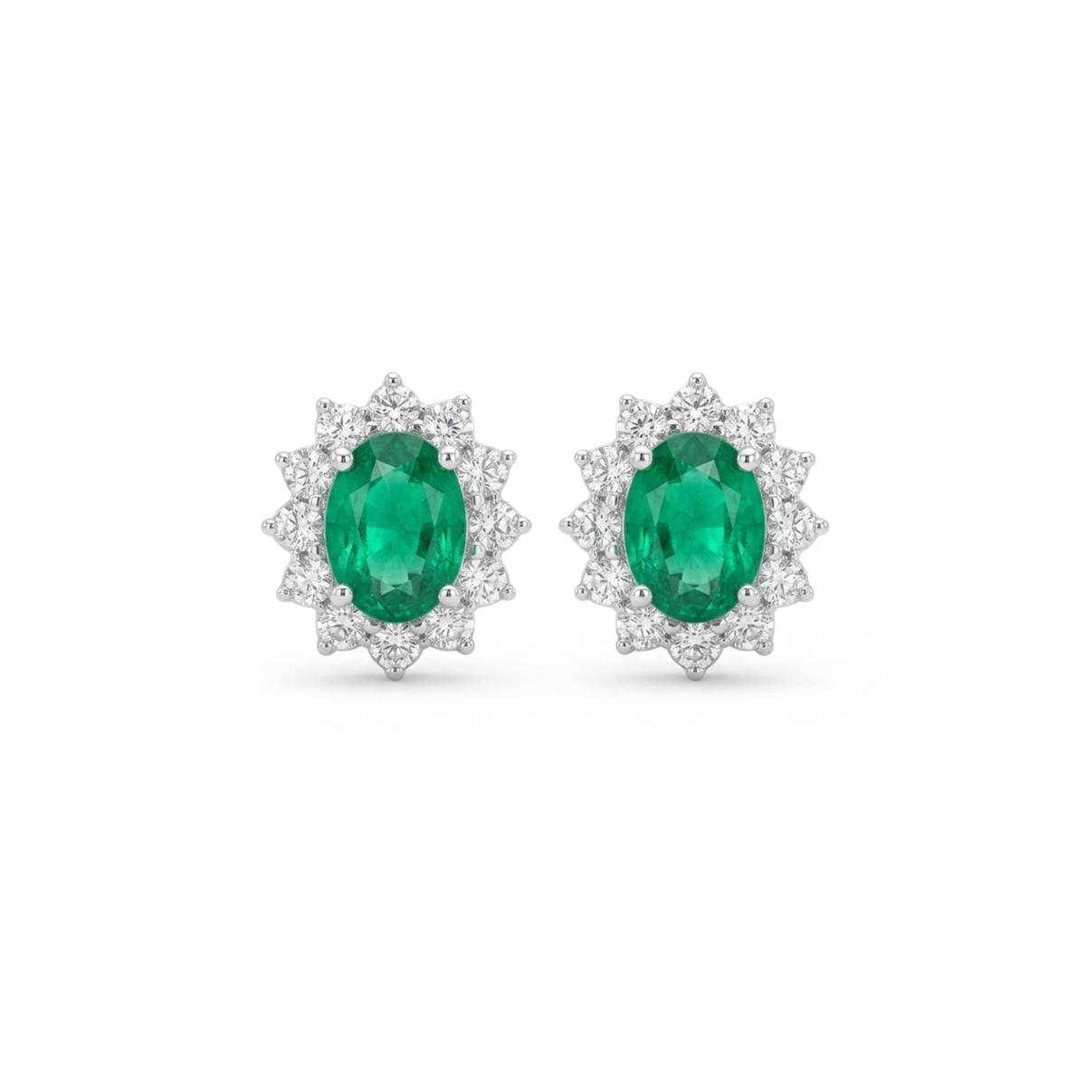Mini Julieta Emerald Earrings