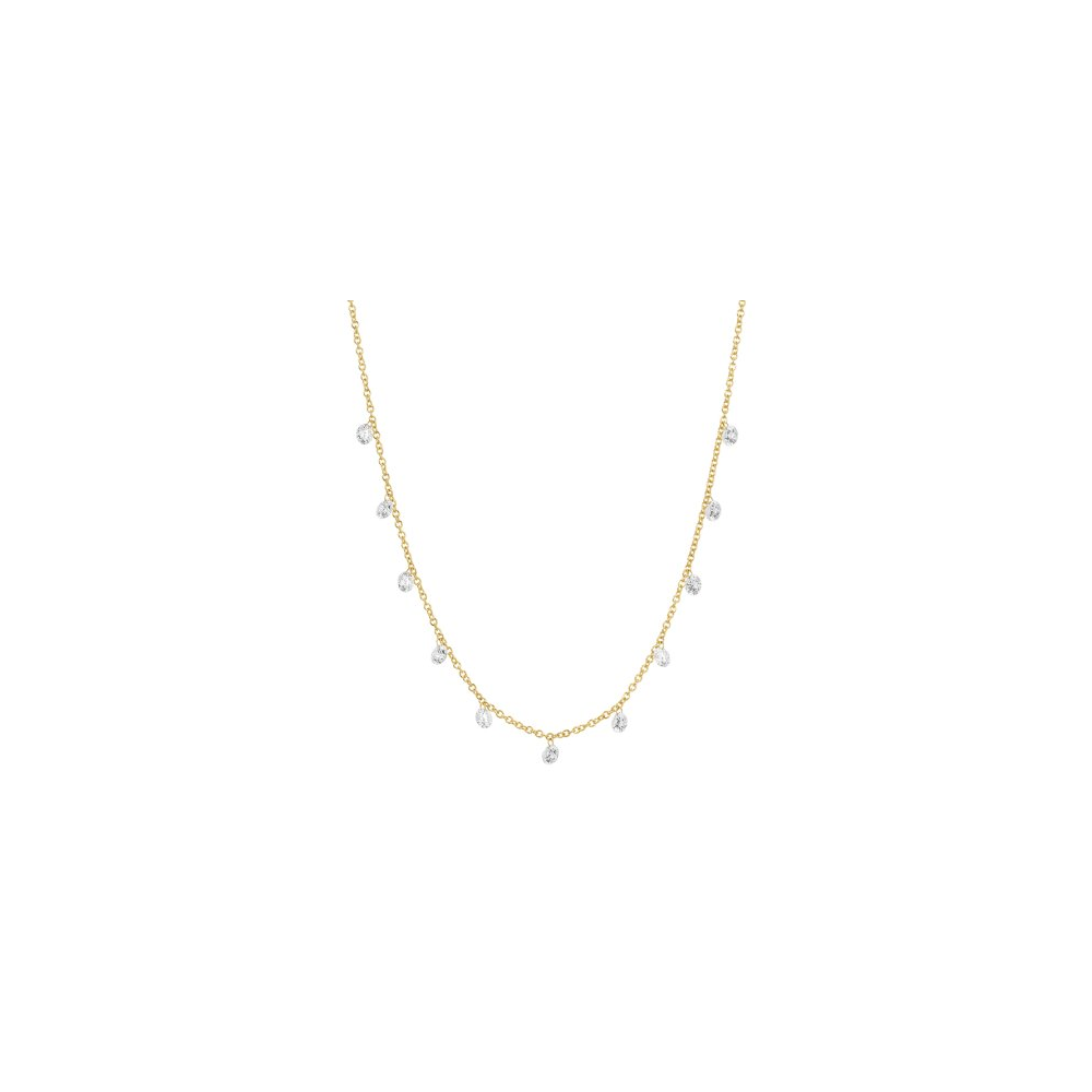 Floating Lab Diamond Necklace