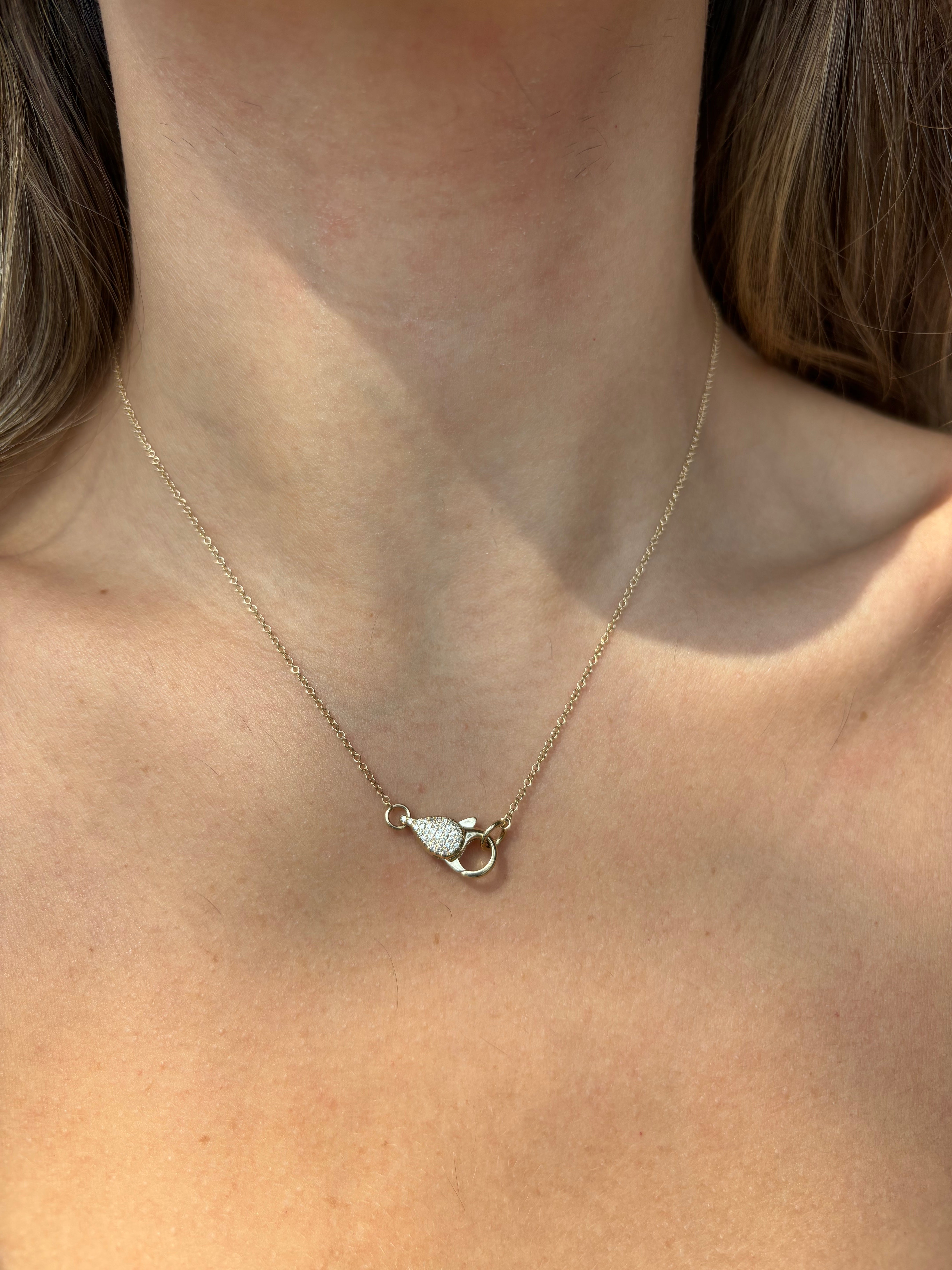 Chain with diamond lock