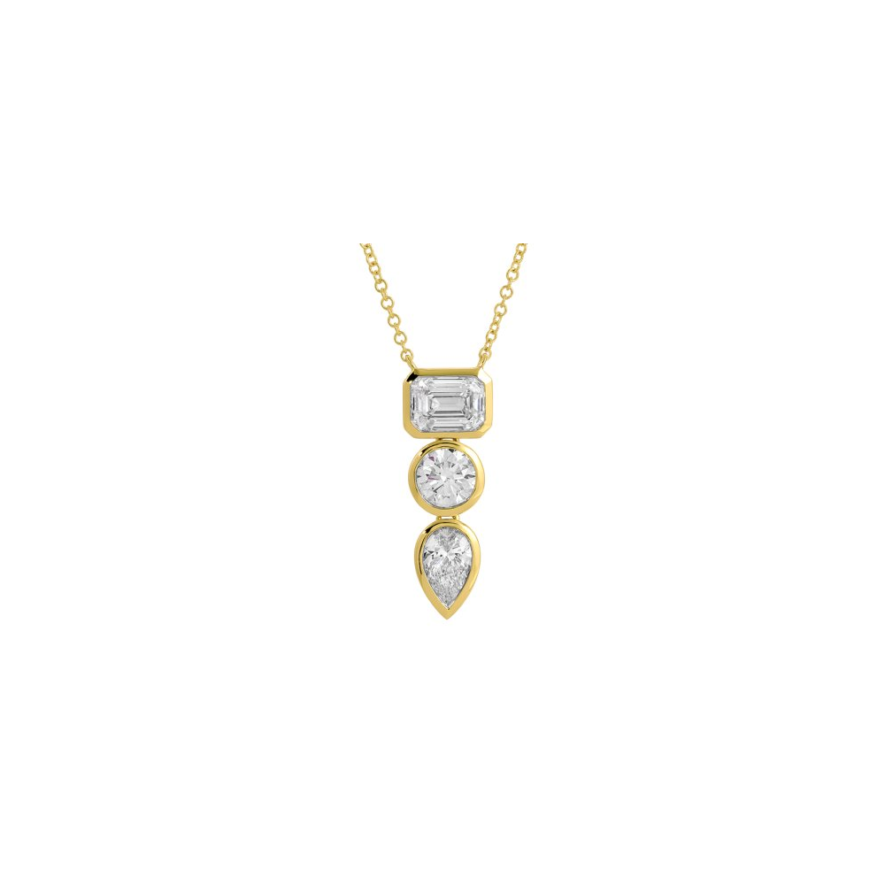 Multi Shape Lab Diamond Necklace