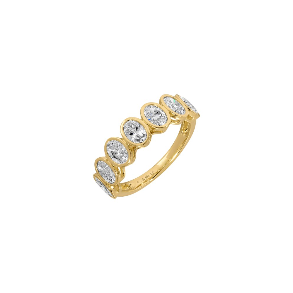 Oval Shape Lab Diamond Ring
