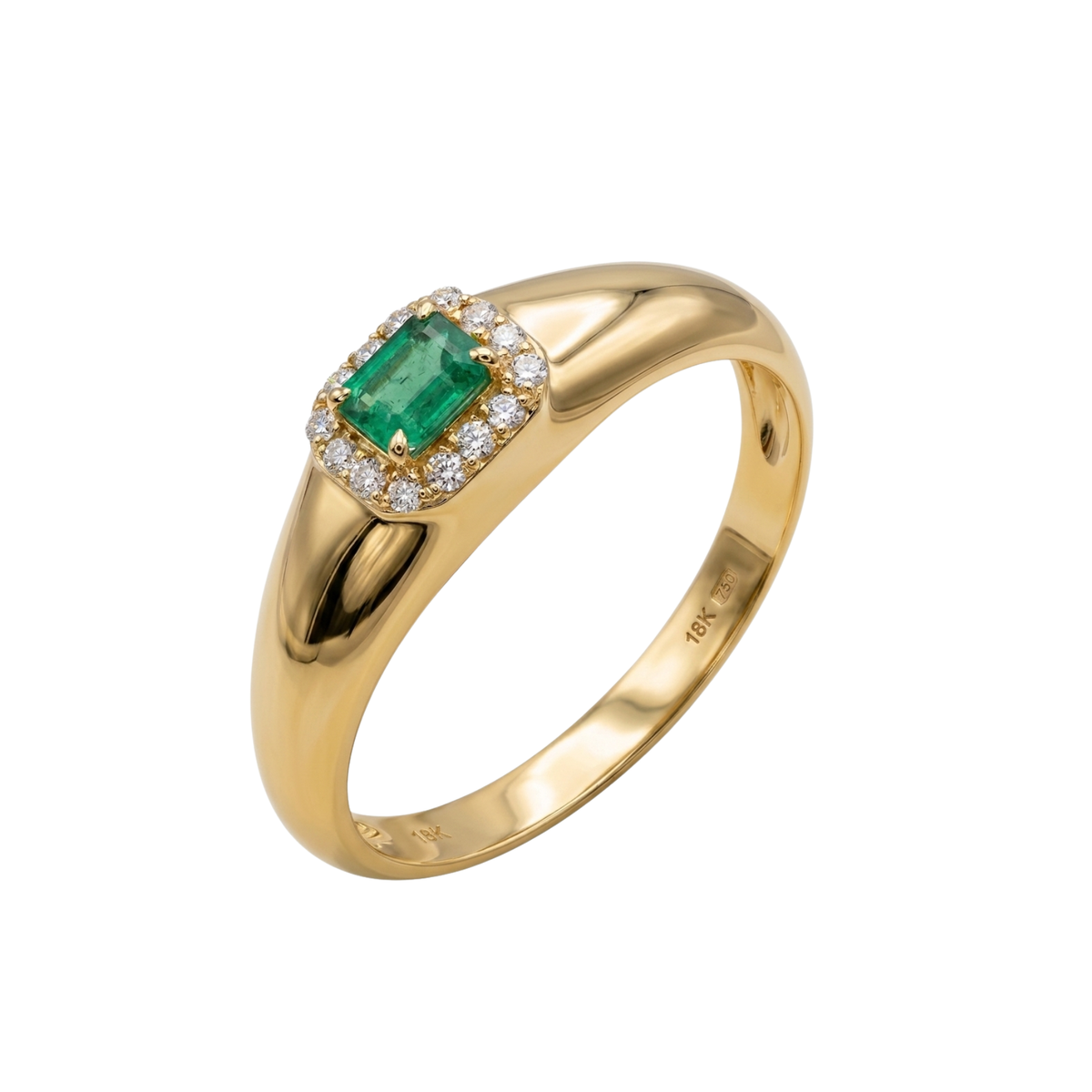 Chunky Emerald Ring